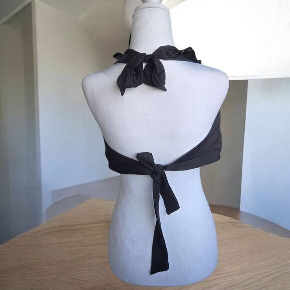 Kenneth Cole Reaction Women's PLUS Size 2X Black Ruffle Bikini Top - Picture 4 of 7